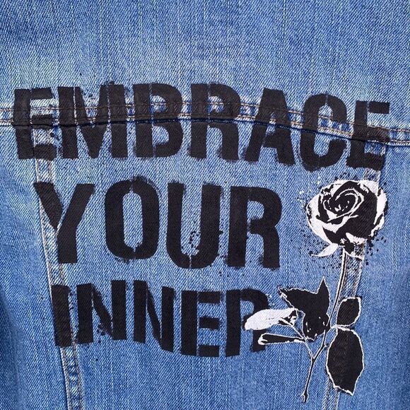 Art Class Sz M (7/8) Jean Jacket - Picture 3 of 10